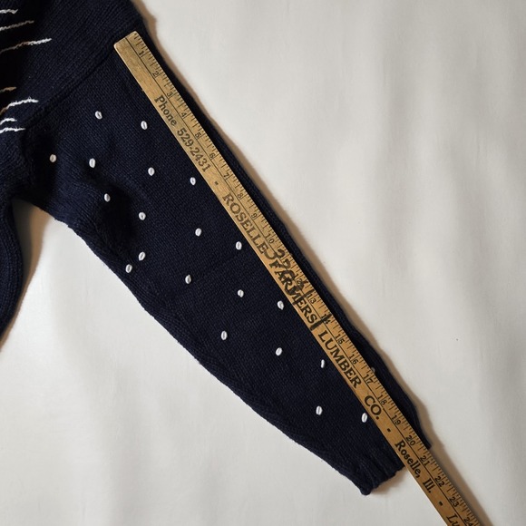 Vintage 1992 Eagle's Eye Morton Salt Girl Hand Knit Pullover Sweater Size M Vtg - Picture 8 of 16